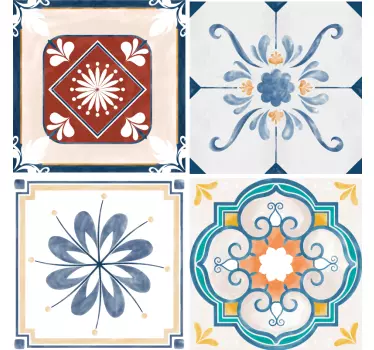 Transfer frumos de țiglă în ciment - TenStickers