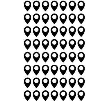Locul am fost la pictograme autocolante - TenStickers