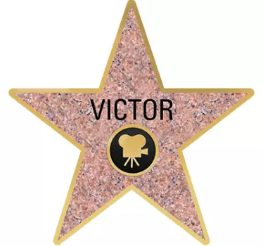Personalizat autocolant de perete hollywood - TenStickers