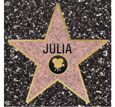Personalizat autocolant de hol de podea de la hollywood - TenStickers