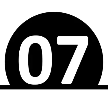 Autocolante pentru container coș de gunoi numerotat - TenStickers