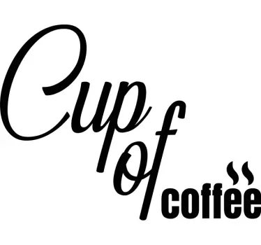 Stickere locuri decor cu citate despre cafea - TenStickers