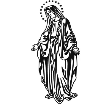 Autocolant de perete virgin mary - TenStickers