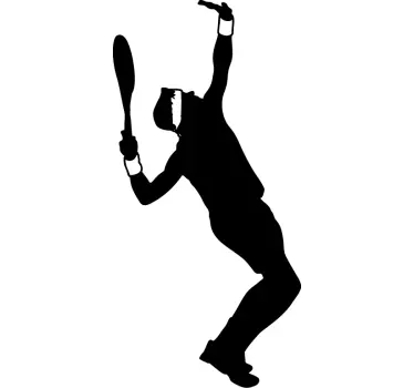 Deservind autocolantul de perete pentru tenis - TenStickers