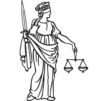 Justiție decal perete - TenStickers