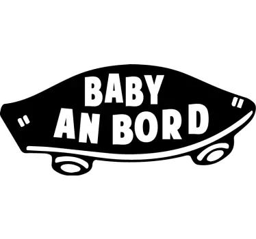 Etichete animale notificare bebe la bord - TenStickers