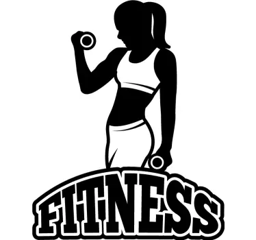 Autocolant de fotbal artă de motivație pentru fitness - TenStickers