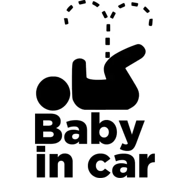 Etichete animale siguranța vehiculului pentru copii - TenStickers