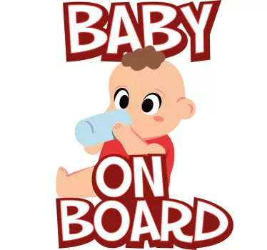 Etichete animale bebeluș adorabil sorbind - TenStickers