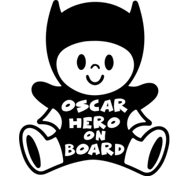 Etichete animale figură de erou personalizabilă - TenStickers