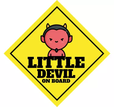 Etichete animale simbolul diavolului mic - TenStickers