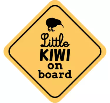 Etichete animale tabla micului kiwi - TenStickers