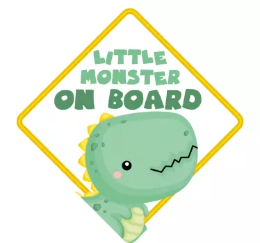Etichete animale semn dino drăguț - TenStickers