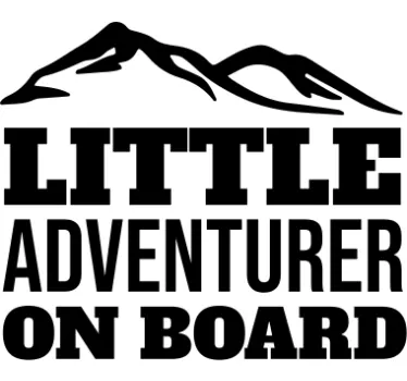 Mic aventurier la bord bebeluș în autocolant - TenStickers