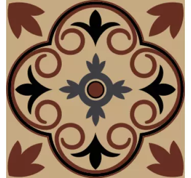 Transfer hidraulic de ciment cu model de ciment vintage - TenStickers