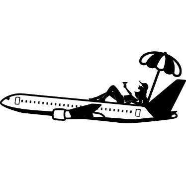 Decalaj plan turistic silueta - TenStickers