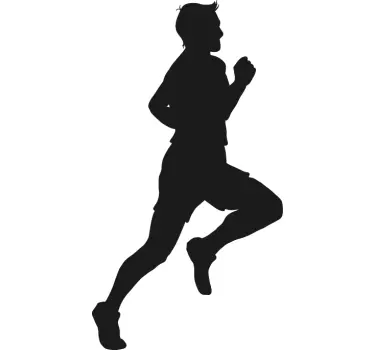 Autocolant de perete silueta olimpică alergător - TenStickers