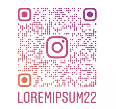 Autocolant personalizat cod qr instagram multicolor - TenStickers