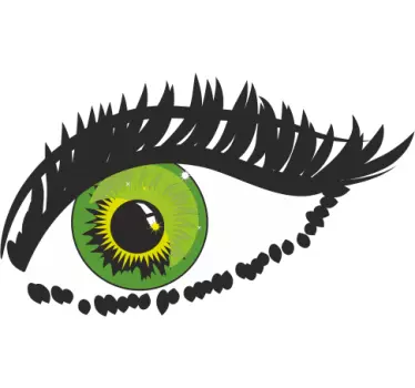 Decor de perete pentru ochi verzi - TenStickers