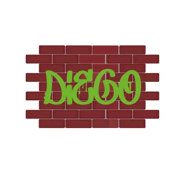 Autocolant pentru adolescent nume urban personalizabil - TenStickers