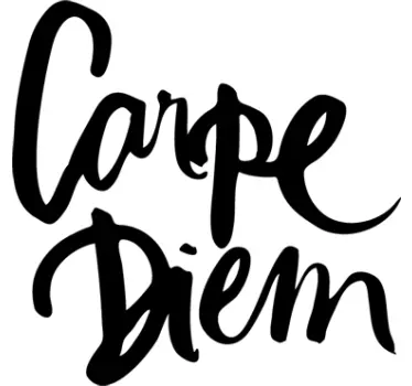 Carpe diem autocolant pe perete - TenStickers