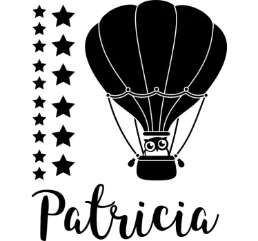 Autocolante personalizate cu stele și balon - TenStickers