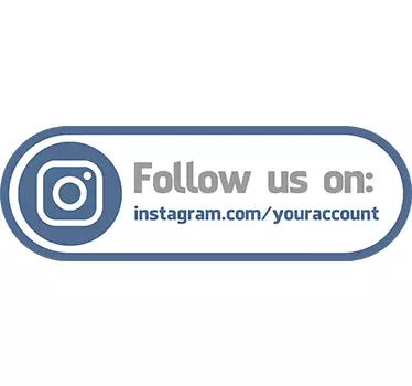 Urmați-ne instagram decal - TenStickers