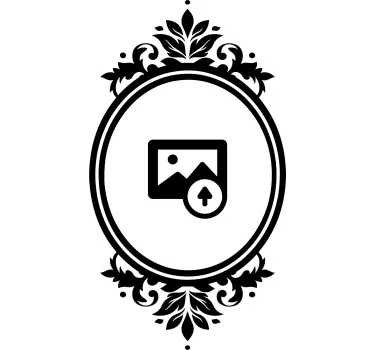 Autocolant cu cadru portret personalizat - TenStickers