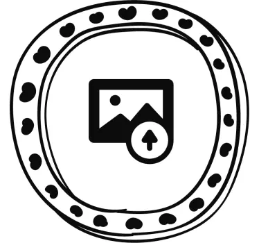 Autocolant de perete portret personalizat - TenStickers