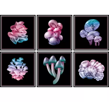Set de ciuperci magice plăci de transfer - TenStickers