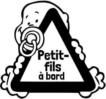 Etichete animale vinilo decorativo nieto a bordofr - TenStickers