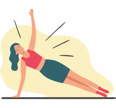 Autocolant de fotbal femeie activă în fitness - TenStickers