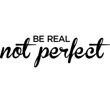 Etichete animale fii real nu perfect - TenStickers