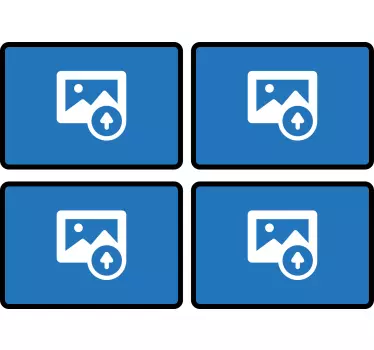 Pachet de autocolant personalizat dreptunghi dreptunghiular - TenStickers