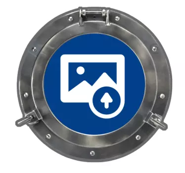 Personalizabil submarin porthole ocean perete autocolant - TenStickers