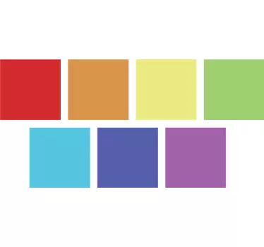 Autocolant de pătrate colorate - TenStickers