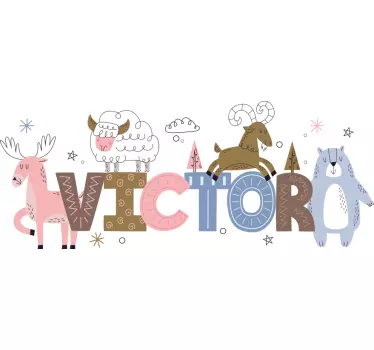 Autocolant personalizat cu animale polare - TenStickers