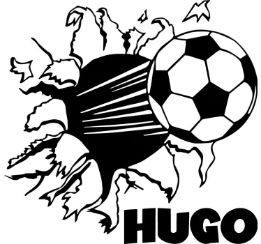 Personalizate sticker de fotbal pe perete - TenStickers