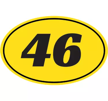Personalizate numere de motociclete numere - TenStickers