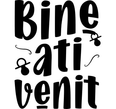 Sticker pereti Bine ati venit - TenStickers