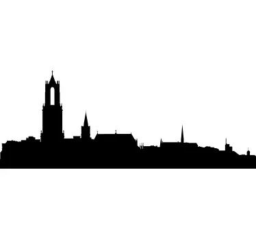 Utrecht profil siluetă decorare perete vinil - TenStickers