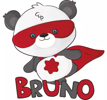 Decal superpanda supererou - TenStickers