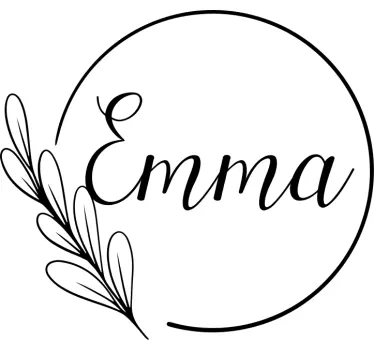 Decal personalizat elegant cu nume personalizat - TenStickers