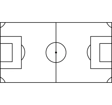 Fotbal pas de sport autocolant - TenStickers