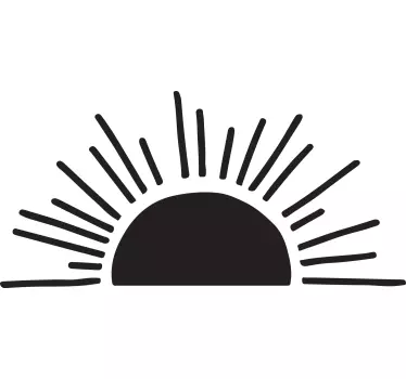 Autocolant de perete tăblie de soare minimalist - TenStickers
