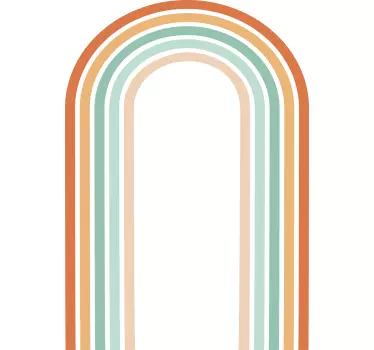 Decalaj abstract arc de gradient minim - TenStickers