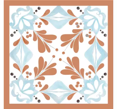 Transfer plăci mediteraneene florale - TenStickers