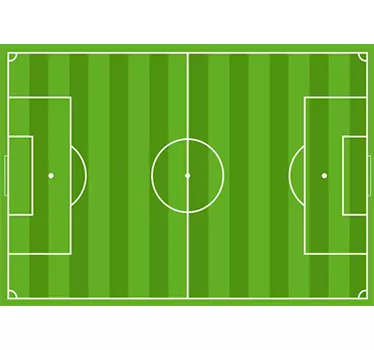 Câmpul de fotbal alb autocolant bord - TenStickers