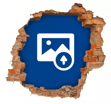 Caramida perete personalizat gaura autocolant - TenStickers