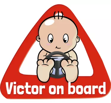 Autocolant personalizat la bord - TenStickers
